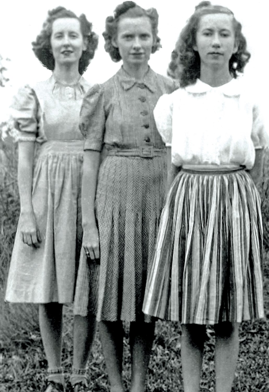 Dorothy, Mildred and Esther were the daughters of Grover and Sylvia Aiken Hill. [Photo courtesy Patricia Speer]